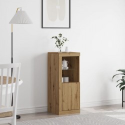 Sonata H Комод с LED осветление Артизан дъб 41x37x100 см - Шкафове, Витрини, Модулни секции