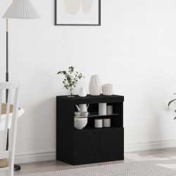 Sonata H ТВ шкаф с LED осветление Черен дъб 60x37x67 см - Шкафове, Витрини, Модулни секции