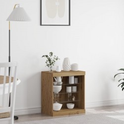 Sonata H Сайдборд с LED светлини Artisan дъб 60,5x37x67 см - Шкафове, Витрини, Модулни секции