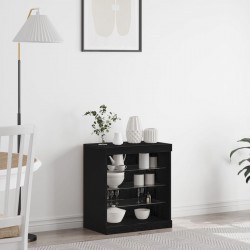 Sonata H Комод с LED светлини Черен дъб 60,5x37x67 см - Шкафове, Витрини, Модулни секции