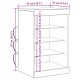 страничен шкаф Sonata H с LED светлини занаятчийски дъб 41x37x67 см страничен шкаф Sonata H с LED светлини занаятчийски дъб 41x37x67 см
