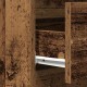 Стъклен шкаф с чекмеджета стара дървесина 60x35x70 см от инженерна дървесина