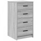 Sonata H сив шкаф 40x41x75 см от инженерна дървесина