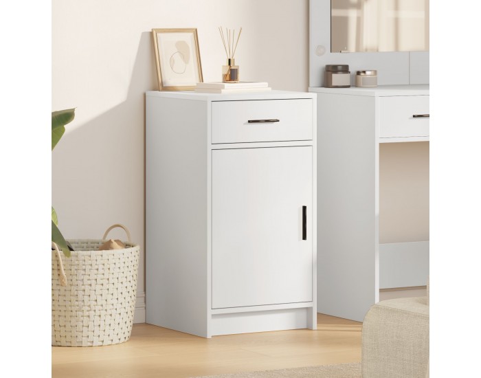 Sonata H Стенен шкаф Бяло 40x41x75 см от инженерна дървесина