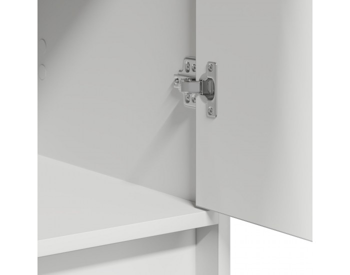 Sonata H Стенен шкаф Бяло 40x41x75 см от инженерна дървесина