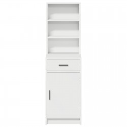 Sonata H Висок шкаф Бял 40x41x135 см от инжинерна дървесина - Дневна