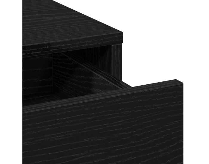 Sonata H Висок шкаф в черен дъб - 40x41x135 см, Изработен от инженерна дървесина