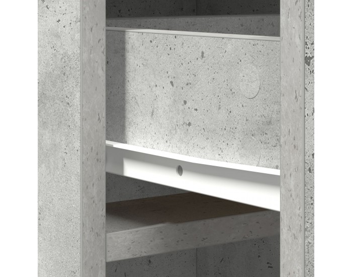 Sonata H Висок шкаф бетонно сиво 40x41x135 см Инженерна дървесина