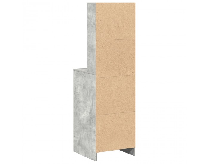 Sonata H Висок шкаф бетонно сиво 40x41x135 см Инженерна дървесина