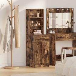 Sonata H Висок шкаф в опушен дъб, 40x41x135 см, Изработен от инженерна дървесина - Дневна