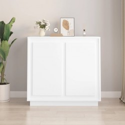 Sonata H Страничен шкаф, бял, 80x34x75 см, инженерно дърво - Шкафове, Витрини, Модулни секции