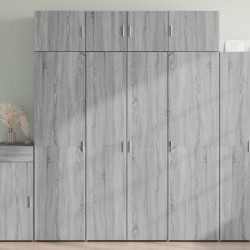 Sonata H Висок шкаф, сив сонома, 80x42,5x185 см, инженерно дърво - Шкафове, Витрини, Модулни секции