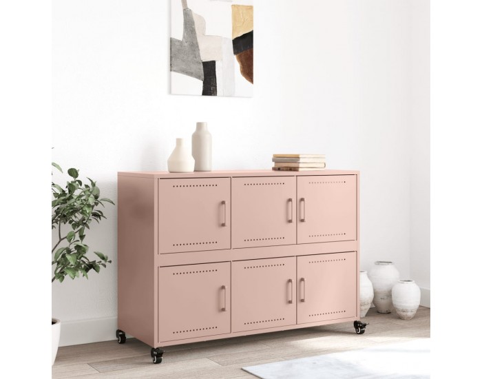 Sonata H Бюфет, розов, 100,5x39x72 см, стомана