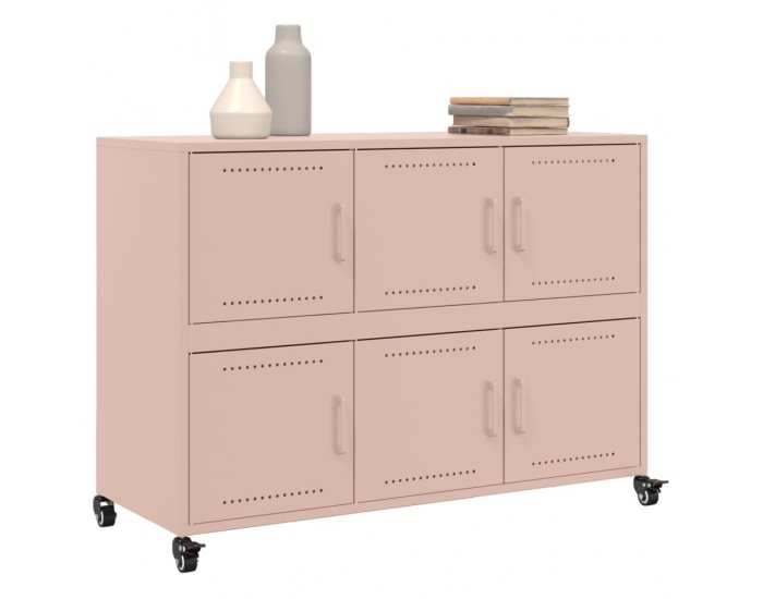 Sonata H Бюфет, розов, 100,5x39x72 см, стомана