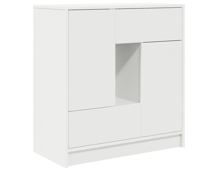 Sonata H Бюфет с чекмеджета и вратички, бял, 70,5x34x74,5 см