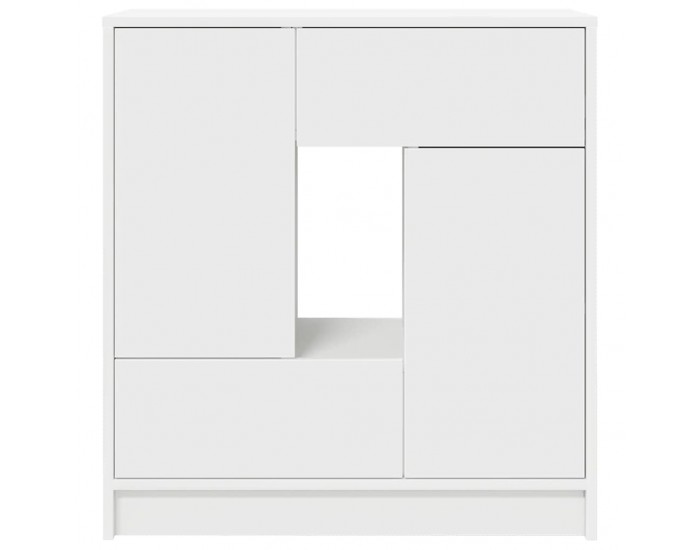 Sonata H Бюфет с чекмеджета и вратички, бял, 70,5x34x74,5 см