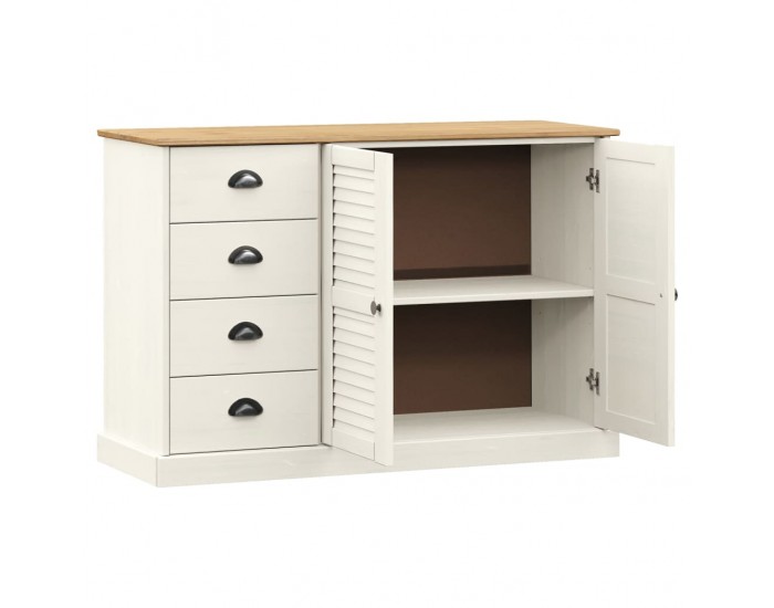 Sonata H Бюфет с чекмеджета VIGO, 113x40x75 см, бял, бор масив Sonata H Бюфет с чекмеджета VIGO, 113x40x75 см, бял, бор масив