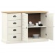Sonata H Бюфет с чекмеджета VIGO, 113x40x75 см, бял, бор масив Sonata H Бюфет с чекмеджета VIGO, 113x40x75 см, бял, бор масив