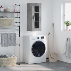 Sonata H Стенен шкаф бетонно сив 34,5x34x90 см - Шкафове, Витрини, Модулни секции