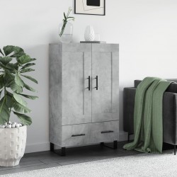 Sonata H Висок шкаф, бетонно сиво, 69,5x31x115 см, инженерно дърво - Шкафове, Витрини, Модулни секции