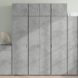 Sonata H Висок шкаф, бетонно сив, 70x42,5x185 см, инженерно дърво - Шкафове, Витрини, Модулни секции