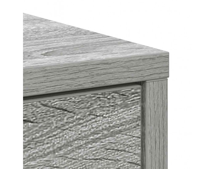 Sonata H Бюфет с чекмеджета и вратички, сив сонома, 70,5x34x74,5 см