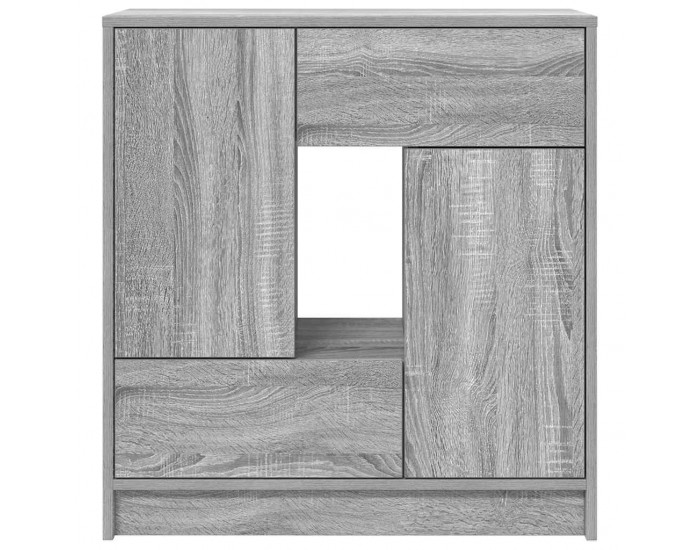 Sonata H Бюфет с чекмеджета и вратички, сив сонома, 70,5x34x74,5 см