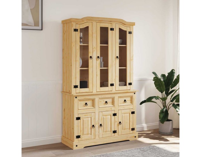 Sonata H Висок шкаф Corona, кафяв, 112x43x196 см, мексикански бор масив