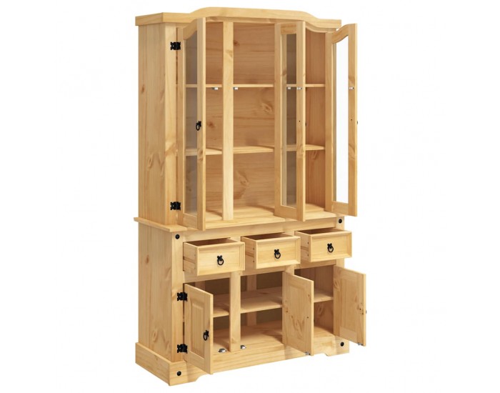 Sonata H Висок шкаф Corona, кафяв, 112x43x196 см, мексикански бор масив