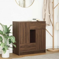 Sonata H Бюфет с чекмеджета и вратички, кафяв дъб, 70,5x34x74,5 см - Дневна