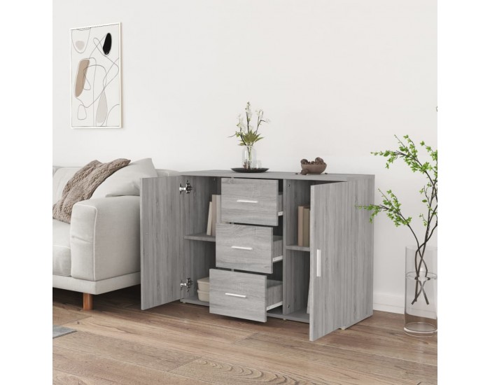 Sonata H Бюфет, сив сонома, 91x29,5x65 см, инженерно дърво Sonata H Бюфет, сив сонома, 91x29,5x65 см, инженерно дърво