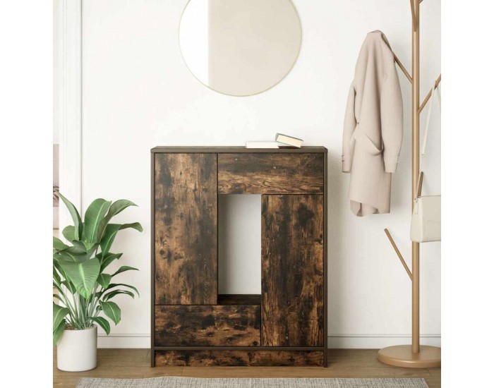 Sonata H Бюфет с чекмеджета и вратички, опушен дъб, 73x31x90 см Sonata H Бюфет с чекмеджета и вратички, опушен дъб, 73x31x90 см