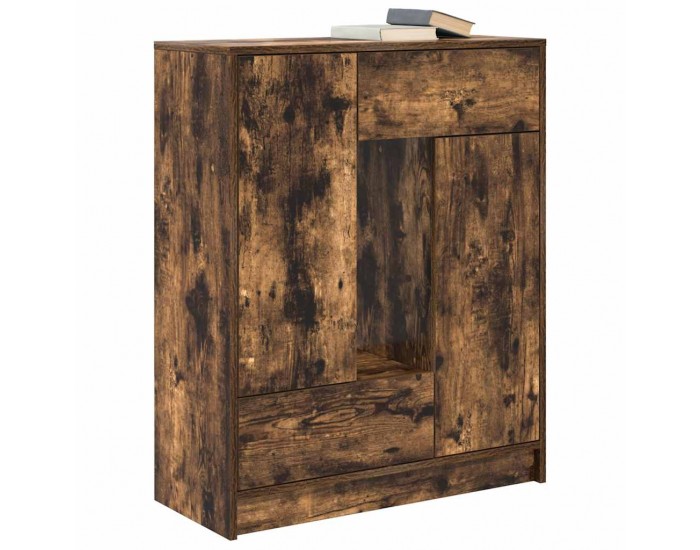 Sonata H Бюфет с чекмеджета и вратички, опушен дъб, 73x31x90 см Sonata H Бюфет с чекмеджета и вратички, опушен дъб, 73x31x90 см