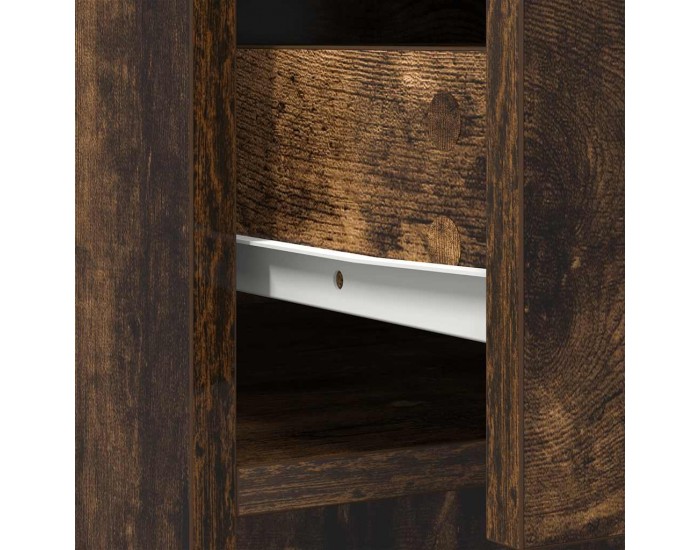 Sonata H Бюфет с чекмеджета и вратички, опушен дъб, 73x31x90 см Sonata H Бюфет с чекмеджета и вратички, опушен дъб, 73x31x90 см