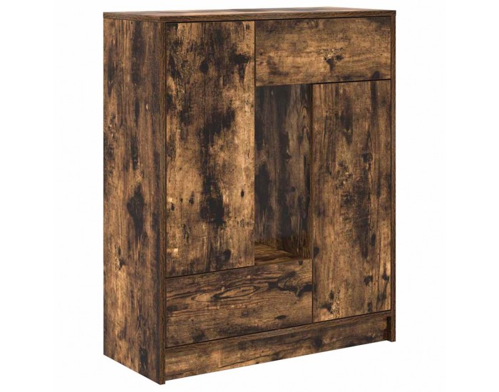 Sonata H Бюфет с чекмеджета и вратички, опушен дъб, 73x31x90 см Sonata H Бюфет с чекмеджета и вратички, опушен дъб, 73x31x90 см