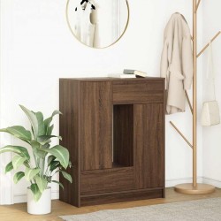 Sonata H Бюфет с чекмеджета и вратички, кафяв дъб, 73x31x90 см - Дневна