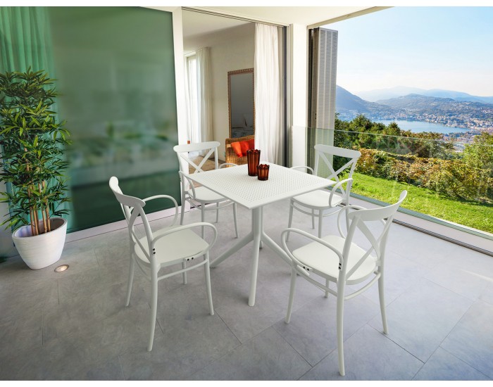 Стол Крос XL бял