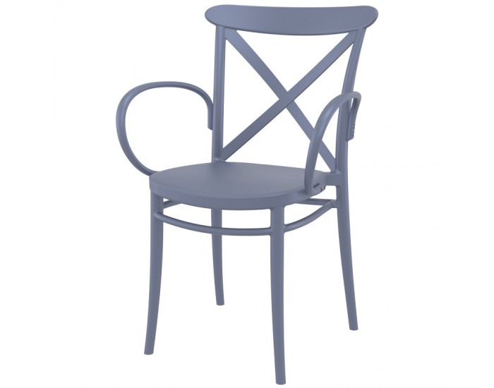 Стол Крос XL тъмно сив