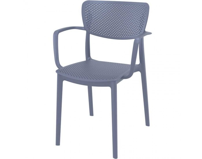 Стол Лофт тъмно сив