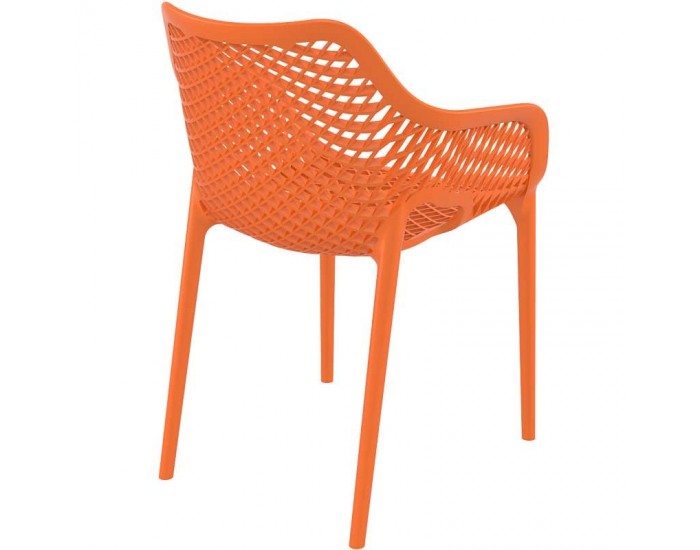 Стол Еър XL оранжев полипропилен
