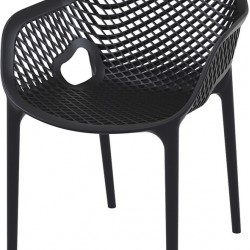 Стол Еър XL черен полипропилен - Bogdan Furniture Am