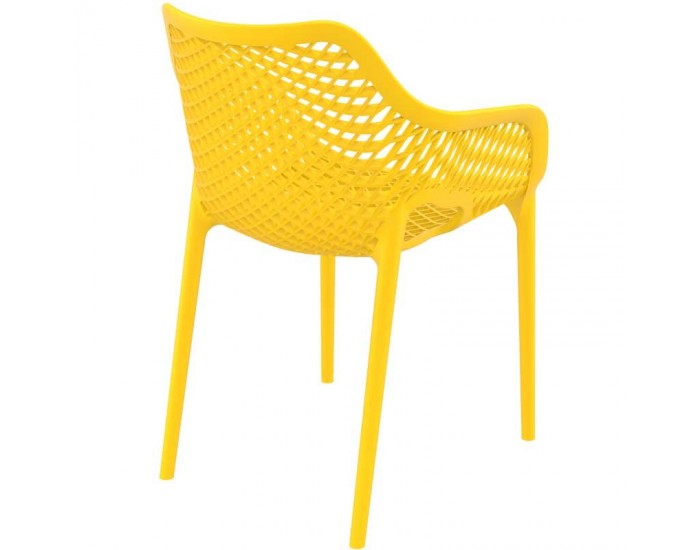 Стол Еър XL жълт полипропилен