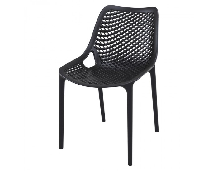 Стол Еър черен полипропилен