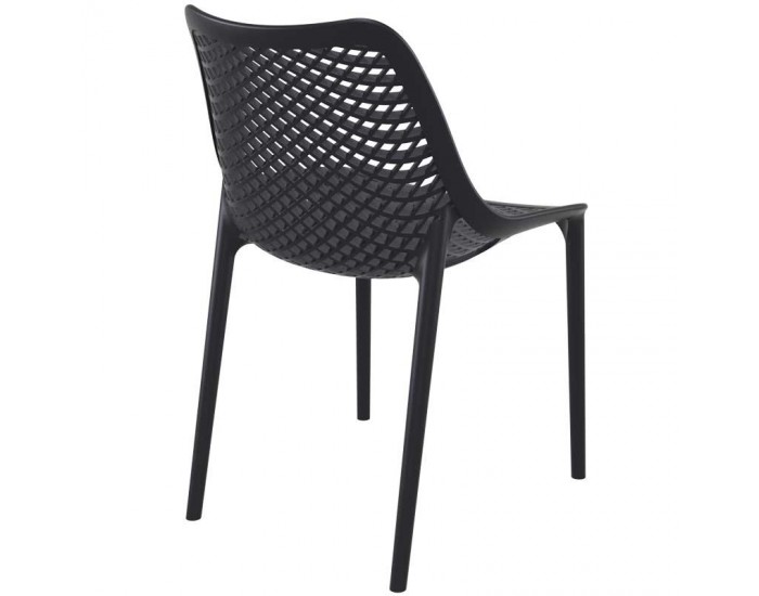 Стол Еър черен полипропилен