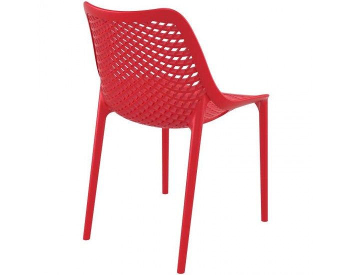 Стол Еър червен полипропилен