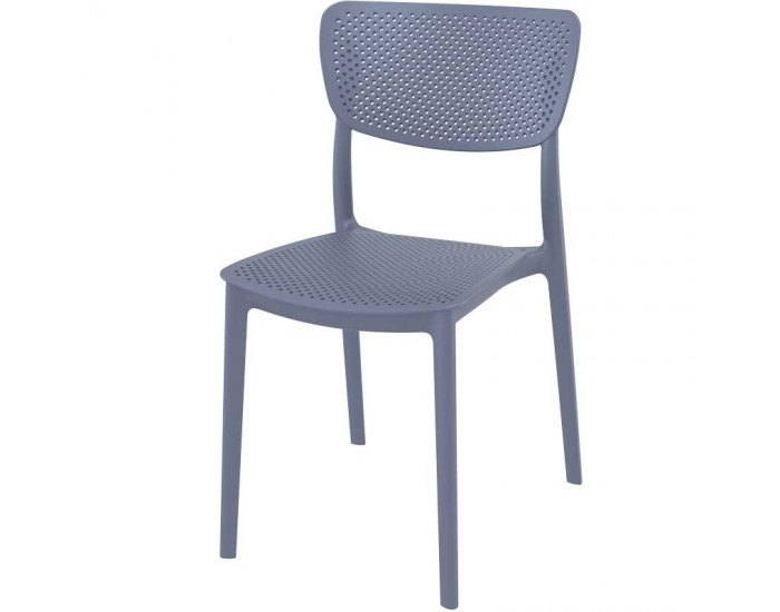 Стол Люси тъмно сив