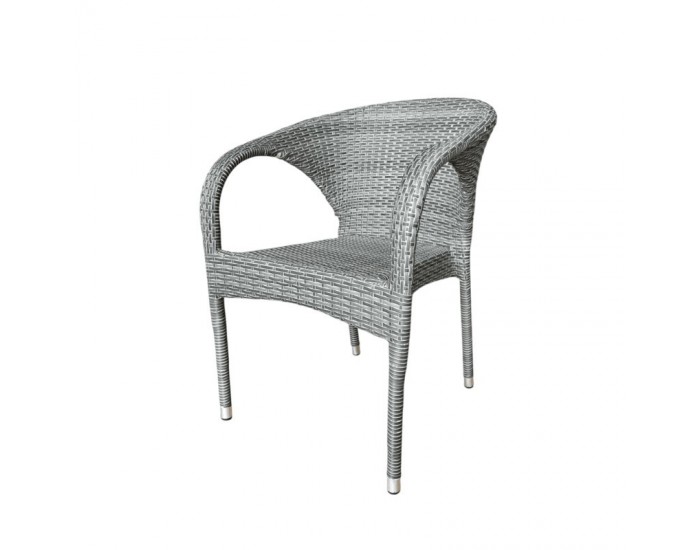 Ратанов стол 290 сив