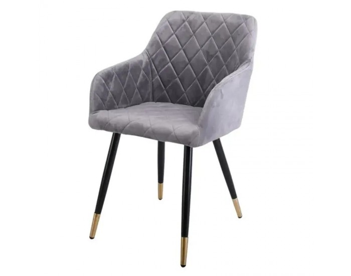 Стол АМ-785-2 сиво кадифе