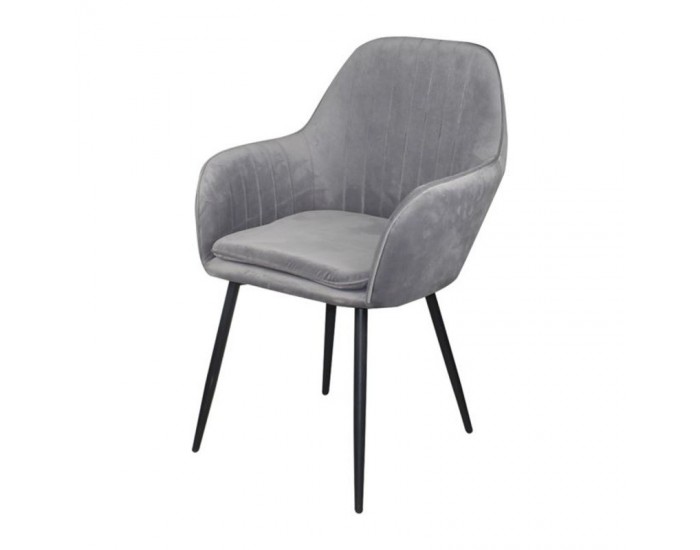 Стол АМ-711-2 сиво кадифе