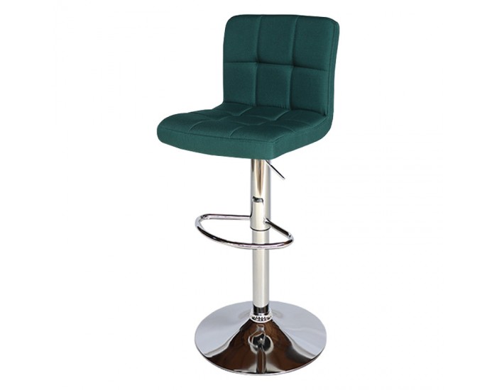 Бар стол Калипсо-12 текстил -тъмно зелен